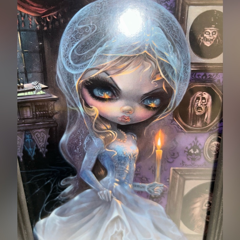 Haunted Mansion “The Bride Reborn” Framed Postcard